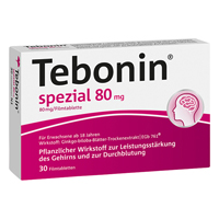 TEBONIN spezial 80 mg Filmtabletten - 30Stk - Stärkung für das Gedächtnis