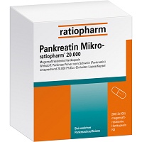 PANKREATIN Mikro-ratio.20.000 magensaftr.Hartkaps. - 200Stk - Verdauungsenzyme