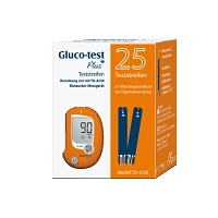 GLUCO TEST Plus Blutzuckerteststreifen - 25Stk