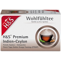 H&S Schwarztee Premium Indien-Ceylon Filterbeutel - 20X1.8g