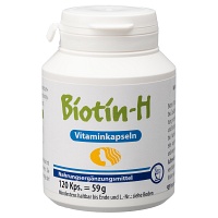 BIOTIN H Vitaminkapseln - 120Stk - Haut, Haare & Nägel