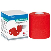 HÖGA-LASTIC-haft Binde 8 cmx5 m rot - 1Stk