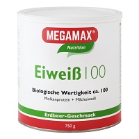EIWEISS 100 Erdbeer Megamax Pulver - 750g - Energy-Drinks