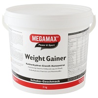 WEIGHT GAINER Megamax Schoko Pulver - 3000g - Energy-Drinks