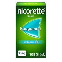 NICORETTE Kaugummi 2 mg whitemint - 105Stk - Raucherentwöhnung