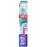 ORAL B 1 2 3 Shiny Clean 40 mittel Zahnbürste - 1Stk