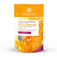 DERMASEL Totes Meer Badesalz+Milch&Honig SPA - 1Packungen - Badezusatz