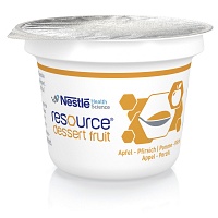 RESOURCE Dessert Fruit Apfel Pfirsich - 3X125g