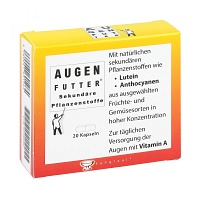 AUGENFUTTER Kapseln 20 Stk Medikamente per klick de AUGENFUTTER Kapseln 20 Stk Medikamente per klick de