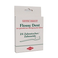 FLOSSY DENT Zahnseide/Zahnstocher - 24Stk