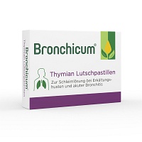 BRONCHICUM Thymian Lutschpastillen - 20Stk - Pflanzliche Hustenmittel