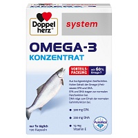 DOPPELHERZ Omega-3 Konzentrat system Kapseln - 120Stk - Gesundheit schenken