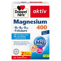 DOPPELHERZ Magnesium 400 mg Tabletten - 60Stk - Nahrungsergänzung