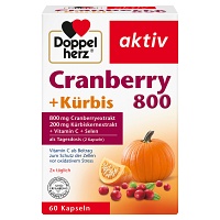 DOPPELHERZ Cranberry+Kürbis Kapseln - 60Stk - Blasenentzündung