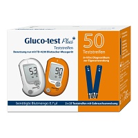 GLUCO TEST Plus Blutzuckerteststreifen - 50Stk