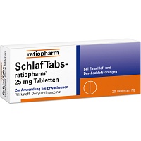 SCHLAF TABS-ratiopharm 25 mg Tabletten - 20Stk