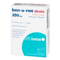BEN-U-RON direkt 250 mg Granulat Erdbeer/Vanille - 10Stk - Schmerzen
