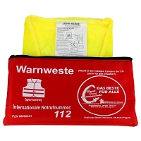 Count Price klick Warnweste gelb in Dekotasche rot - 1Stk - Count Price klick