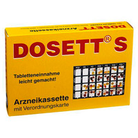 DOSETT S Arzneikassette rot - 1Stk - Tablettenteiler & -dispenser