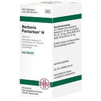 BERBERIS PENTARKAN H Tabletten - 200Stk