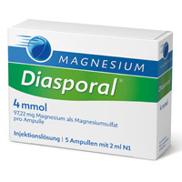MAGNESIUM DIASPORAL 4 mmol Ampullen - 5X2ml - Wadenkrämpfe