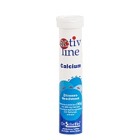 ACTIVLINE Calcium Zitrone Brausetabletten