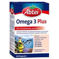 ABTEI Omega-3-6-9 Lachsöl+Leinöl+Oliv.Öl Kapseln - 60Stk - Abtei®
