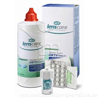 LENSCARE OptiSept Kombip.350 ml+45 Tabl.+1 Beh. - 1Packungen