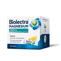 BIOLECTRA Magnesium 300 mg Direct Zitrone Sticks - 60Stk - Wadenkrämpfe