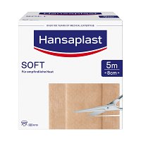 HANSAPLAST Soft Pflaster 8 cmx5 m Rolle - 1Stk - Hansaplast