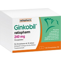 GINKOBIL-ratiopharm 240 mg Filmtabletten - 120Stk - Gedächtnis & Konzentration