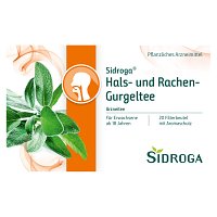 SIDROGA Hals- und Rachen-Gurgeltee Filterbeutel - 20X2.5g - Erkältung