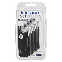 INTERPROX plus xx-maxi schwarz Interdentalbürste - 4Stk - Dentaid