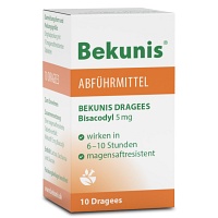 BEKUNIS Dragees Bisacodyl 5 mg magensaftres.Tabl. - 10Stk - Abführmittel