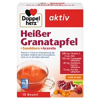 DOPPELHERZ heißer Granatapfel+Sanddorn+Acerola - 10Stk - Abwehrstärkung