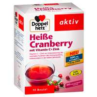 DOPPELHERZ heiße Cranberry m.Vit.C+Zink Granulat - 10Stk - Vitamindrinks
