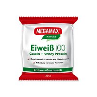 EIWEISS 100 Erdbeer Megamax Pulver - 30g - Energy-Drinks