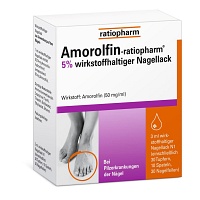 AMOROLFIN-ratiopharm 5% wirkstoffhalt.Nagellack - 3ml - Nagelpilz