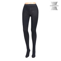 COMPRESSANA Microcotton Strumpfh.BW Gr.4 schwarz - 1Stk