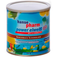HANSEPHARM Power Eiweiß plus Schoko Pulver - 750g - Abnehmpulver