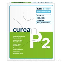 CUREA P2 superabsorb.Wundauflage 11x11 cm - 10Stk