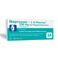 NAPROXEN-1A Pharma 250 mg b.Regelschmerzen Tabl. - 20Stk