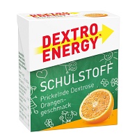 DEXTRO ENERGY Schulstoff Orange Täfelchen - 50g - Nahrungsergänzung