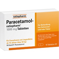 PARACETAMOL-ratiopharm 1.000 mg Tabletten - 10Stk - Schmerzen