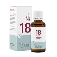 BIOCHEMIE Pflüger 18 Calcium sulfuratum D 6 Tropf. - 30ml - Biochemie Pflüger