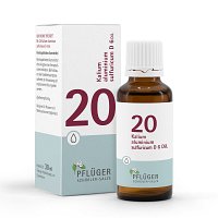 BIOCHEMIE Pflüger 20 Kalium alumin.sulfur.D 6 Tro. - 30ml - Pflüger