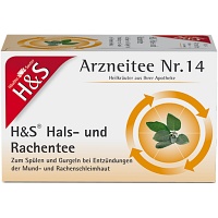 H&S Hals- und Rachentee Filterbeutel - 20X2.5g - Erkältung und Husten