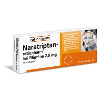 NARATRIPTAN-ratiopharm bei Migräne Filmtabletten - 2Stk - Kopfschmerzen & Migräne