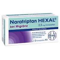 NARATRIPTAN HEXAL bei Migräne 2,5 mg Filmtabletten - 2Stk - Erkältung & Schmerzen