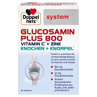 DOPPELHERZ Glucosamin Plus 800 system Kapseln - 60Stk - Für Haut, Haare & Knochen